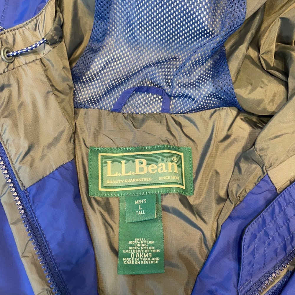 L.L. Bean Men’s Lg.Tall GoreTex Rain Jacket w/Hood